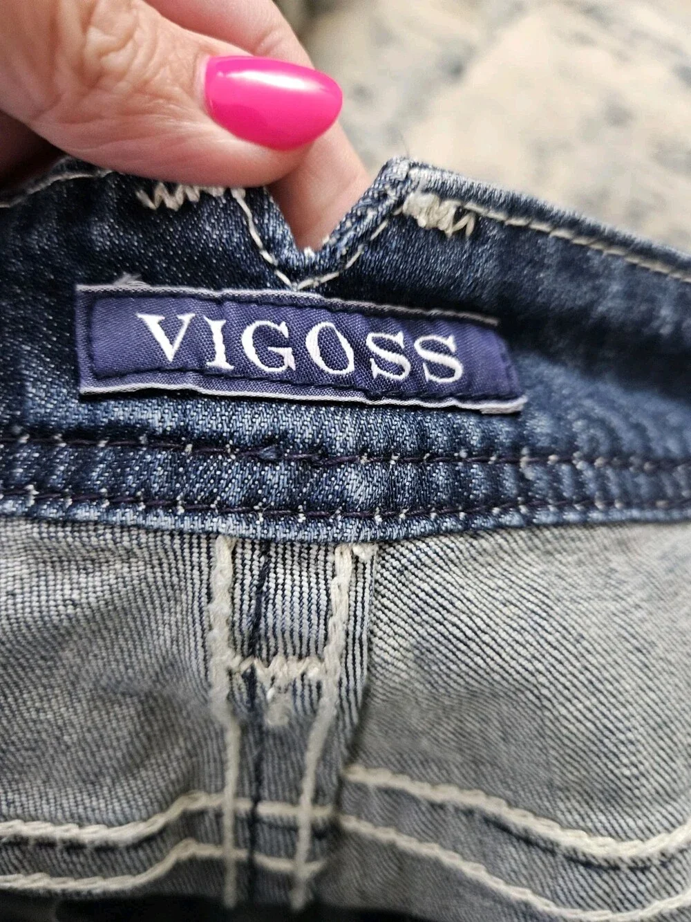 Vigoss Chelsea Capri Womens Juniors 11 Thick Stitching